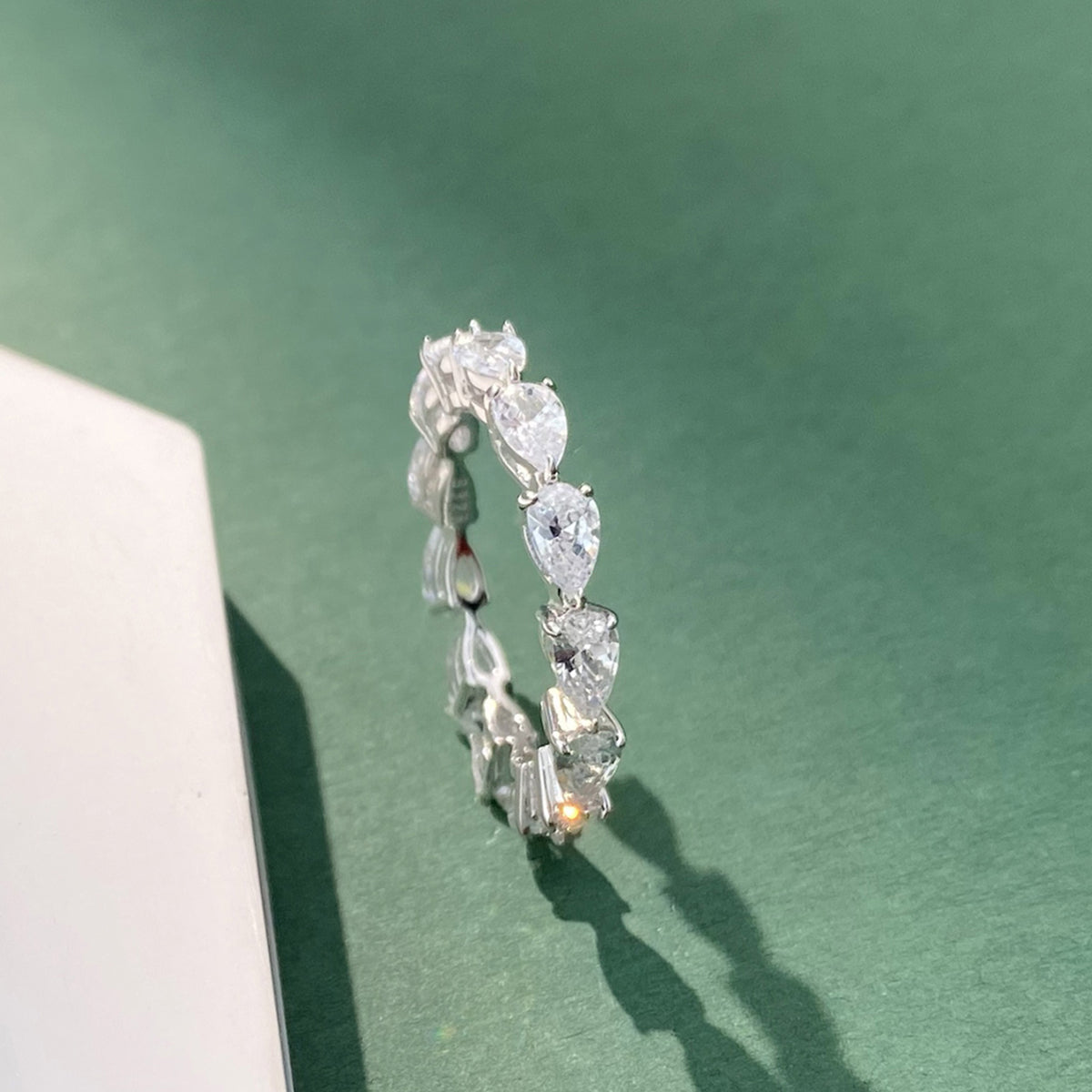 Pear Diamond Eternity Ring