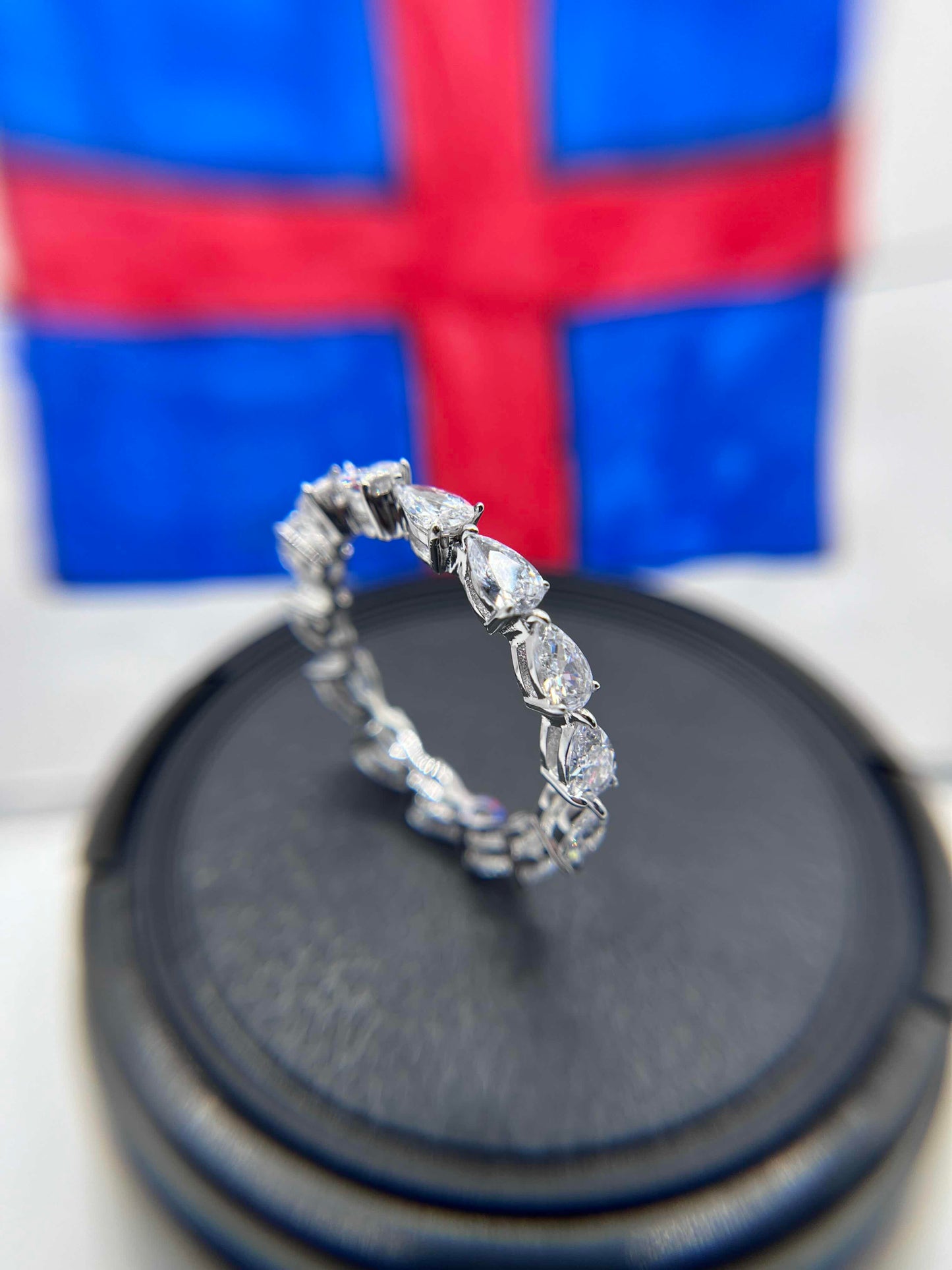 Pear Diamond Eternity Ring