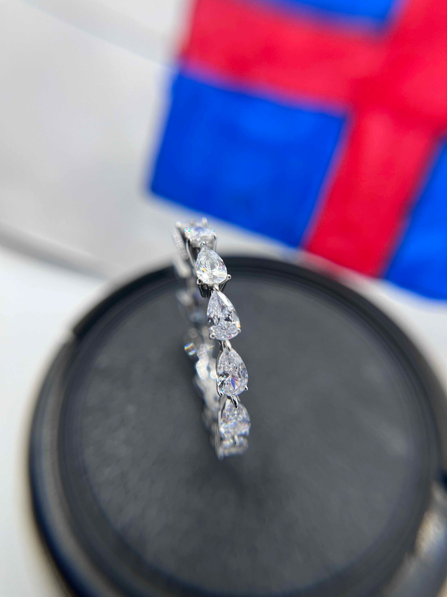 Pear Diamond Eternity Ring