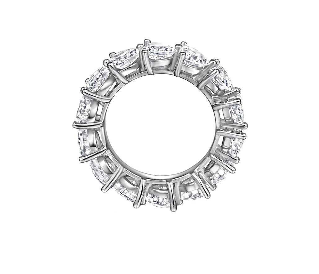 Heart Diamond Eternity Band